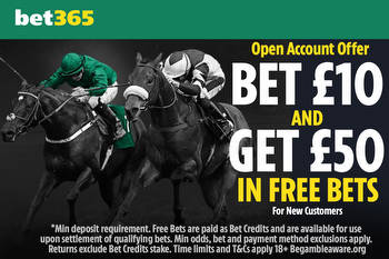 Cheltenham racing offer: Bet £10 get £50 in free bets with Bet365