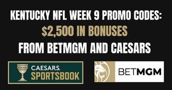 Claim $2,500 in NFL bonuses from Kentucky Sportsbooks Week 9