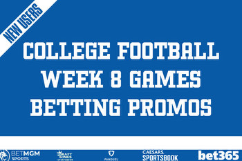 College Football Betting Promos for Week 8 Games Offer $3900 Bonuses Today