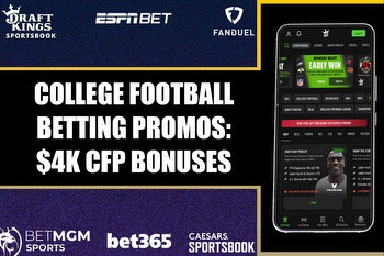College Football Betting Promos: Snag $4K CFP Bonuses From ESPN BET, More
