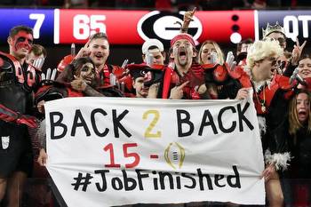 College football championship odds: Georgia favored to win it all again in 2024