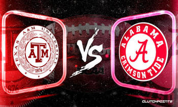 College Football Odds: Texas A&M Alabama prediction, odds, pick