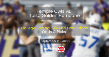 College Football Picks, Odds for Tulsa vs. Temple Prediction