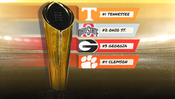 College Football Playoff Rankings: Tennessee, Ohio State, Georgia, Clemson open 1-4 in top 25