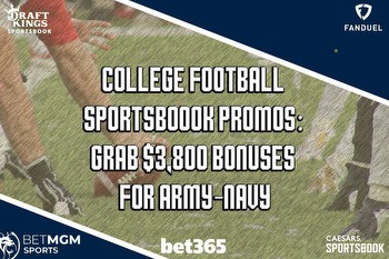 College Football Sportsboook Promos: Grab $3,800 Bonuses for Army-Navy