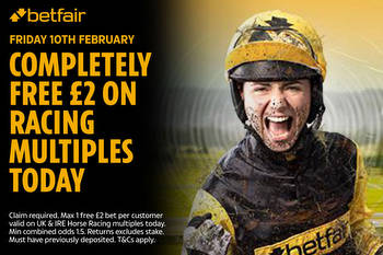 Completely free £2 on racing multiples with Betfair this weekend