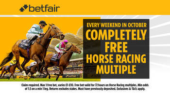 Completely free horse racing multiple for Ascot Champions Day on Betfair