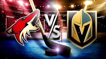 Coyotes-Golden Knights prediction, odds, pick, how to watch