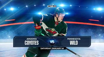Coyotes vs Wild Prediction, Preview, Odds and Picks, Jan 14