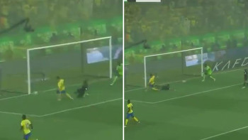 Cristiano Ronaldo misses an absolute sitter from two yards out in Saudi Pro League as fans say ‘how on earth’