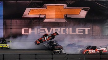 Daytona Truck race: Nick Sanchez survives 12 cautions, nabs first win