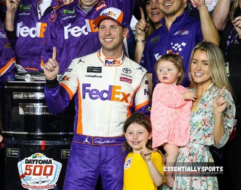 Denny Hamlin & Daughter Back 2X Cup Champ Joey Logano With “Resurgence Year” Prediction for 2024