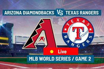 Diamondbacks 9-1 Rangers World Series Game 2 LIVE: Play by play, highlights and more