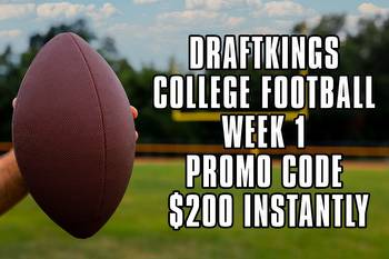 DraftKings College Football Promo Code: Bet $5, Get $200 for Week 1