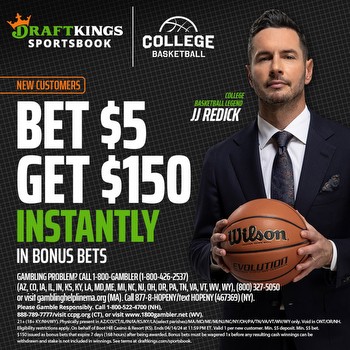 DraftKings promo: Bet $5, Get $150 in Bonus Bets for the Tournament