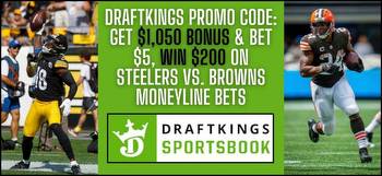 DraftKings promo code: Bet $5, win $200 after claiming $1,050 bonus for Browns vs. Steelers