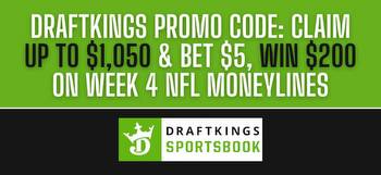 DraftKings promo code: Claim over $1,250 in bonuses for NFL Week 4 games