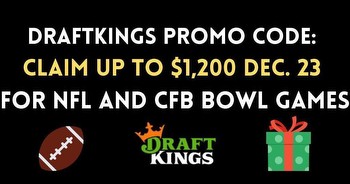 DraftKings promo code for NFL and NCAAF bowl games Dec. 23