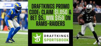 DraftKings promo code for TNF: Bet $5, win $150 plus $1,050 in bonuses during Rams vs. Raiders