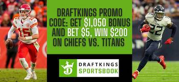 DraftKings promo code SNF: Bet $5, win $200 on Chiefs-Titans moneyline bets in Week 9
