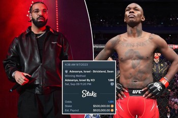 Drake 'curse' continues as rapper loses $500K on Israel Adesanya bet