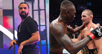 Drake loses $920,000 bet on Israel Adesanya after shocking UFC title loss