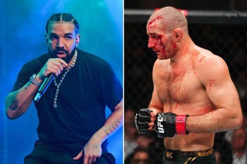 Drake watches cageside as he loses insane $700k UFC 297 bet on Strickland as American bloodied by Du Plessis
