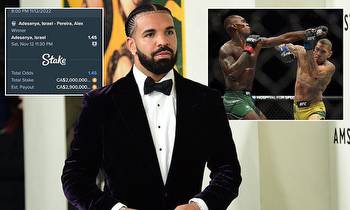 Drake's UFC 'curse' returns as he loses a huge £1.7MILLION bet on his friend Israel Adesanya