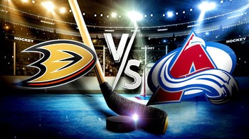 Ducks-Avalanche prediction, odds, pick, how to watch