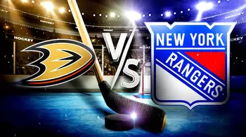Ducks vs. Rangers prediction, odds, pick, how to watch