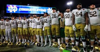 Early odds, points spreads released for three Notre Dame football games