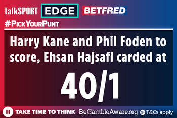 England v Iran 40/1 #PickYourPunt: Harry Kane and Phil Foden to score, Ehsan Hajsafi carded with Betfred