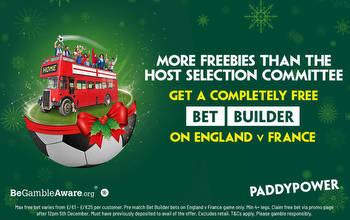 England World Cup betting offer:Free Bet Builders on EVERY game