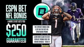 ESPN Bet NFL Bonus: Get $250 on Any $1 Ravens-Bengals Wager