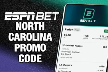 ESPN BET promo code WRALNC: $225 bonus, $500 deposit match offer this weekend