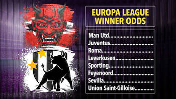 Europa League 2023 winner odds: Man Utd clear favourites ahead of Sevilla clash, Juventus and Roma challenging