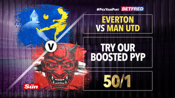 Everton vs Man Utd tips and free bets: Back our 50/1 #PickYourPunt and claim Betfred’s £40 bonus