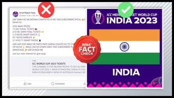 Fact Check: Looking for Cricket World Cup tickets? Beware of fake links going viral on social media