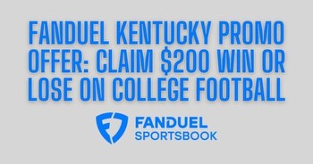 FanDuel KY promo code for NCAA football: Get $200 bonus