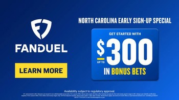 FanDuel North Carolina promo code: Sign up today for up to $300 in bonus bets at sports betting launch