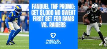 FanDuel promo code for TNF: Get $1,000 no sweat first bet for Rams-Raiders in Week 14