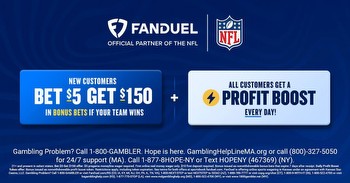 FanDuel promo code: Unlock $150 in bonus bets by picking winner of any NFL game this Sunday