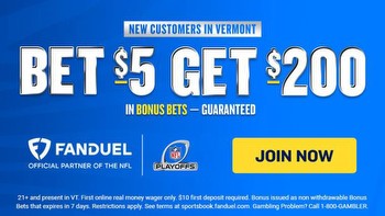 FanDuel Vermont promo code: Claim $200 in bonus bets for NFL playoffs