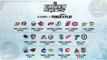 First-Ever NHL Frozen Frenzy to Showcase All 32 Teams in Continuous Action on Tuesday Across ESPN, ESPN2 and ESPN+