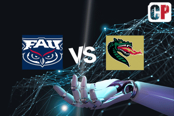 Florida Atlantic Owls at UAB Blazers AI NCAA Prediction 11423