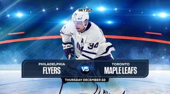 Flyers vs Maple Leafs Prediction 🏒 Odds & Picks (Dec 22)