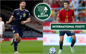 Football Tips: Spain to see off Scotland in this 18/1 Bet Builder