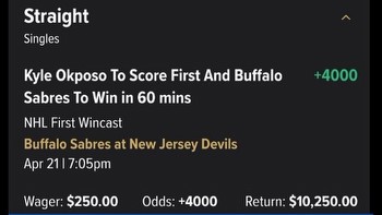 For one lucky Sabres fan, a bet placed in error paid off big