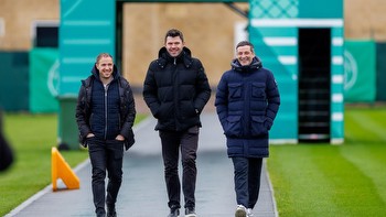 Former rival Premiership boss spotted at Celtic training as Cameron Carter-Vickers and Alistair Johnston return