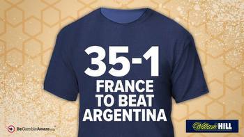 France 35-1 to beat Argentina in World Cup final with William Hill offer